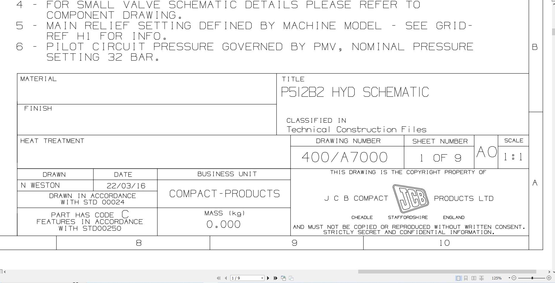 JCB Mini Excavator 57C 1 T3 2016 2021 Electrical and Hydraulic Diagram (1)