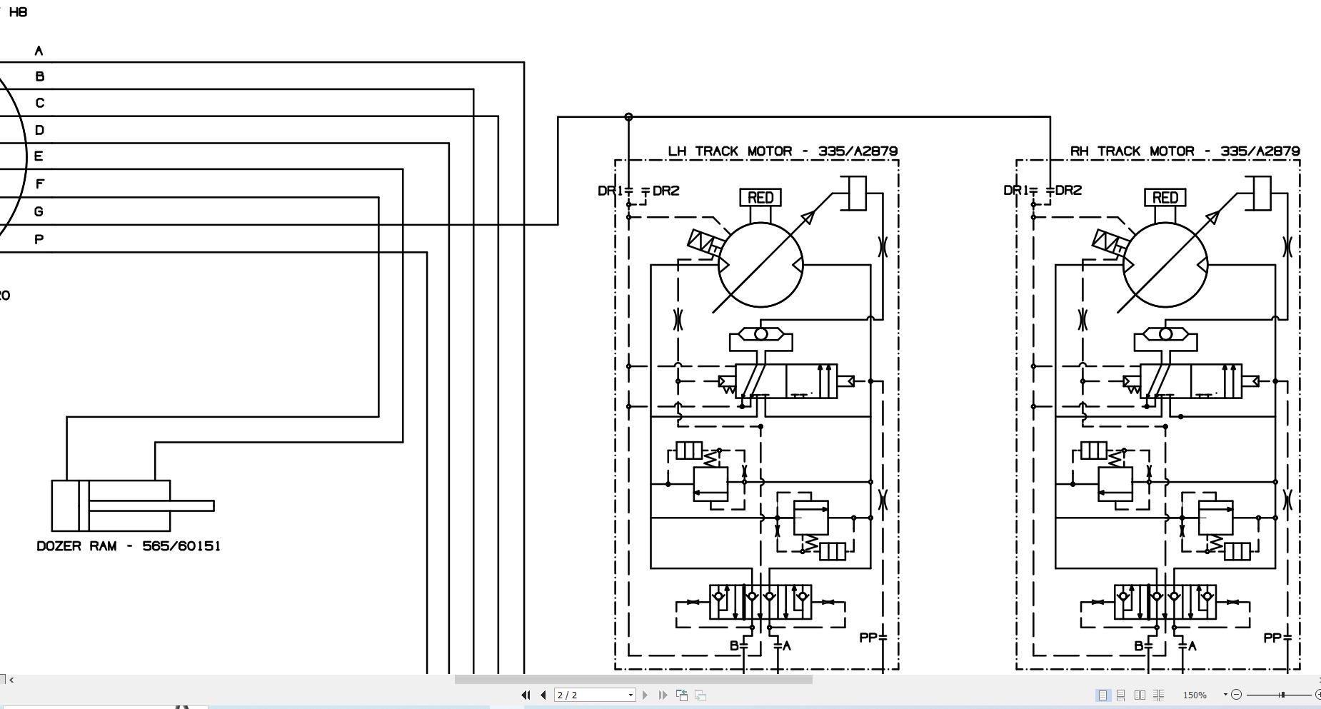 JCB Mini Excavator 67C 1 T4F 2014 2021 Electrical and Hydraulic Diagram (3)