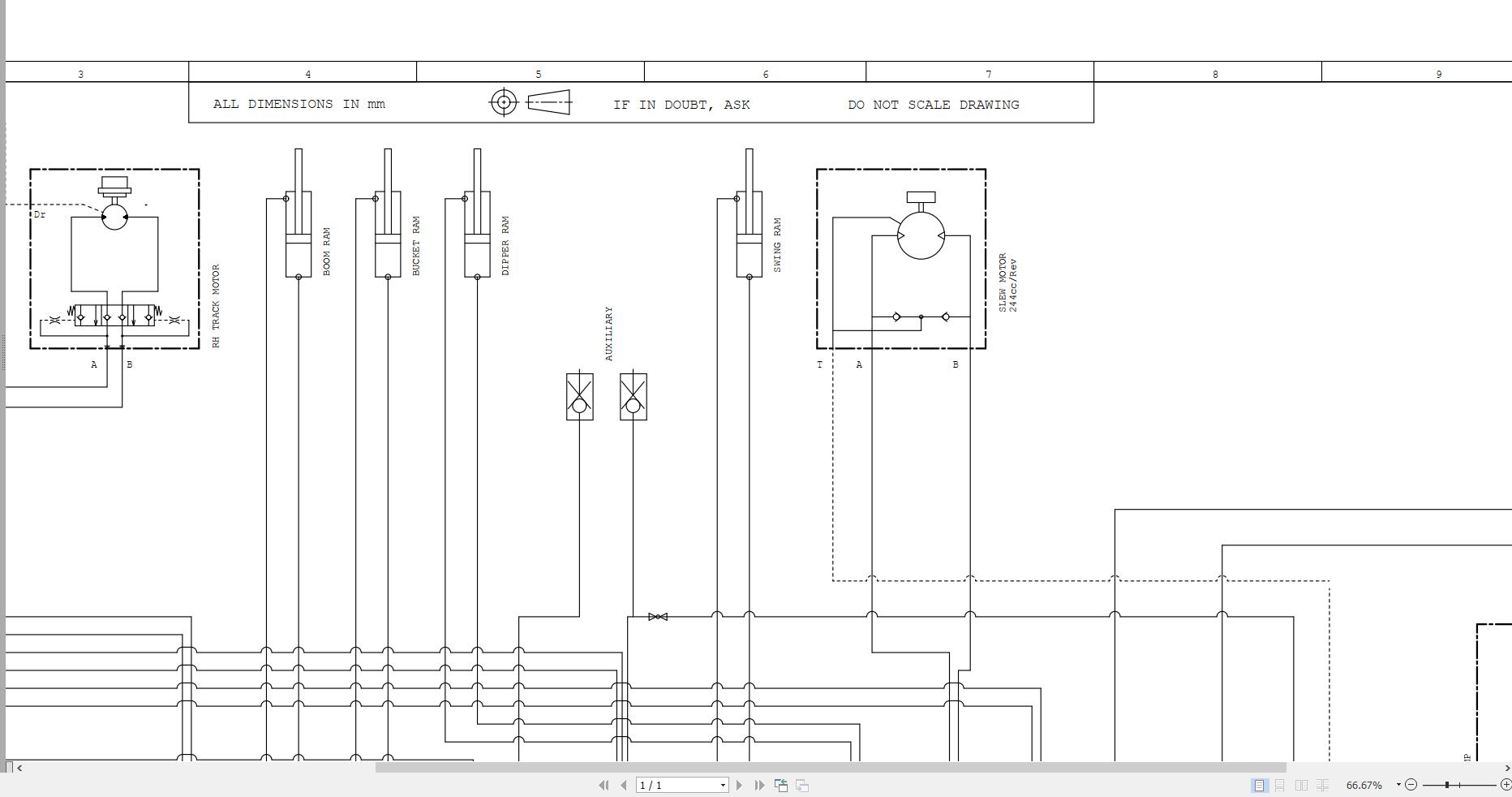 JCB Mini Excavator 8008 CTS T3 2007 2019 Electrical and Hydraulic Diagram (2)