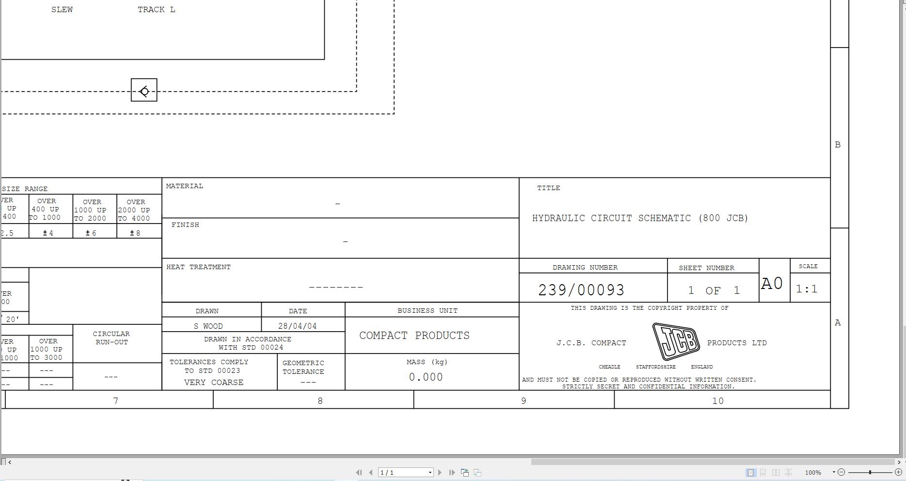 JCB Mini Excavator 8008E 2024 2025 Hydraulic Diagram (1)