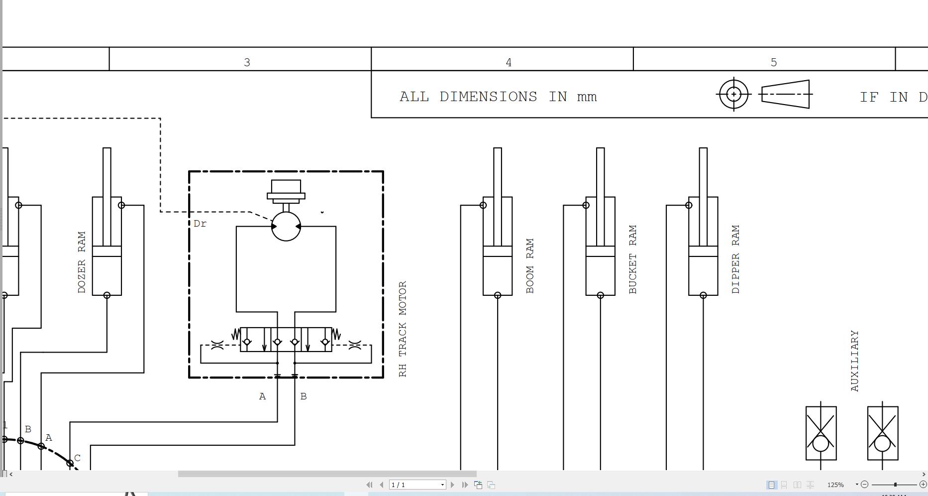 JCB Mini Excavator 8008E 2024 2025 Hydraulic Diagram (2)