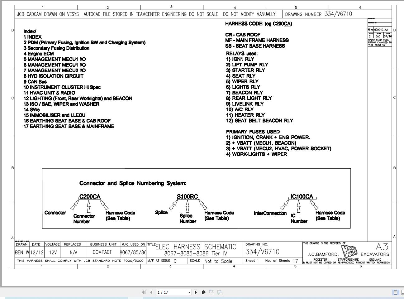 JCB Mini Excavator 86C 1 T4F 2014 2019 Electrical and Hydraulic Diagram (1)