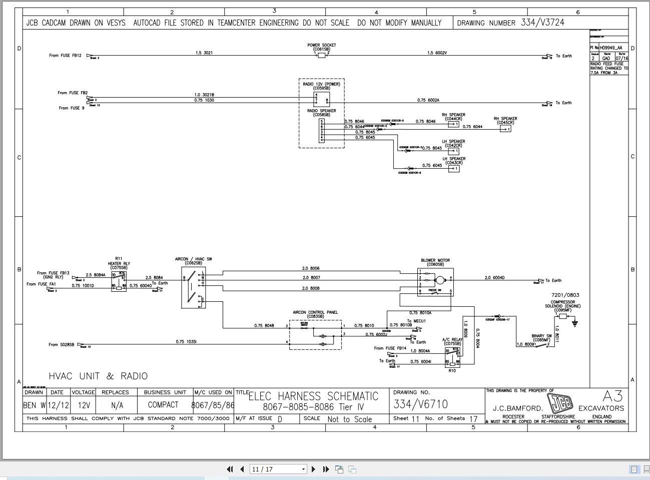 JCB Mini Excavator 86C 1 T4F 2014 2019 Electrical and Hydraulic Diagram (2)