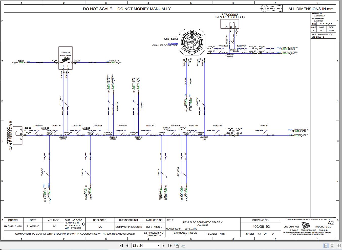 JCB Mini Excavator 86C 2 T3 JCB 2020 2024 Electrical and Hydraulic Diagram (3)