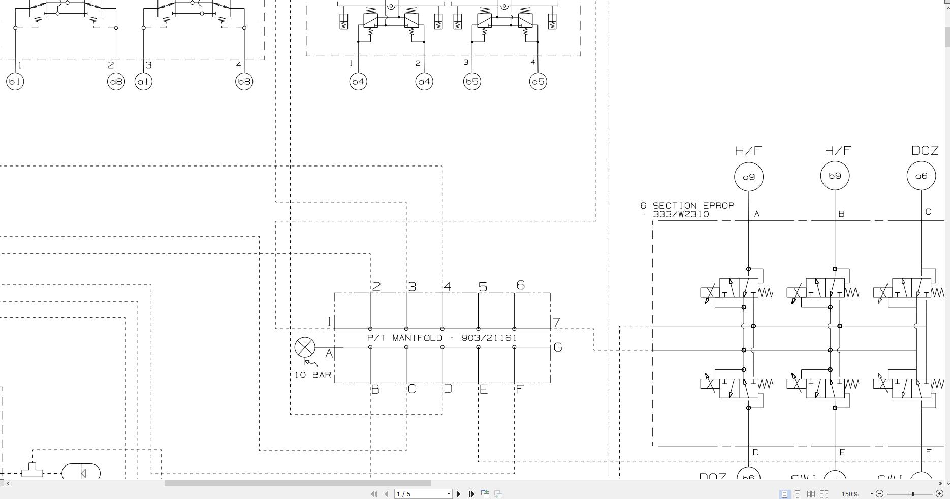 JCB Mini Excavator 86C 2 T4F GE0 2021 Electrical and Hydraulic Diagram (3)