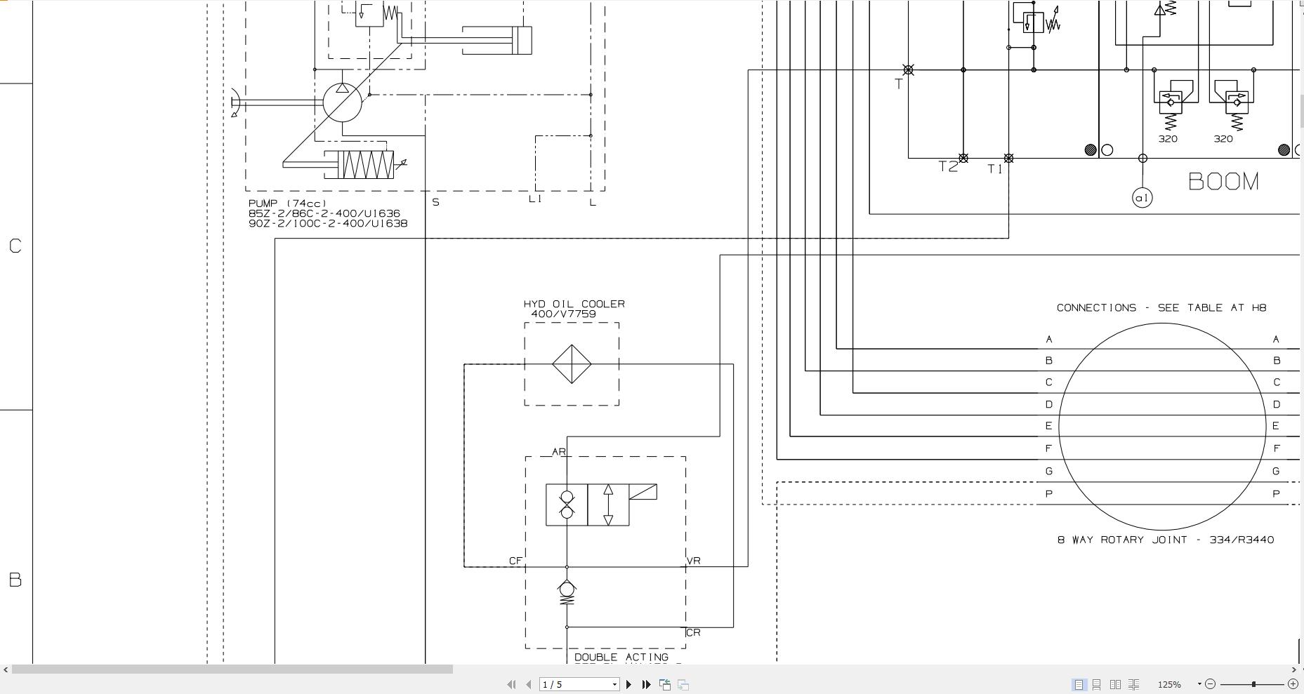 JCB Mini Excavator 90Z 2 STV JCB 2019 2025 Electrical and Hydraulic Diagram (3)