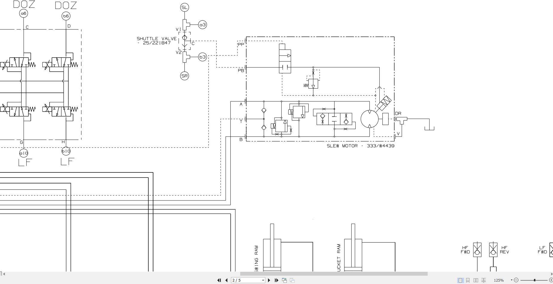 JCB Mini Excavator 90Z 2 T4F JCB 2019 2025 Electrical and Hydraulic Diagram (2)