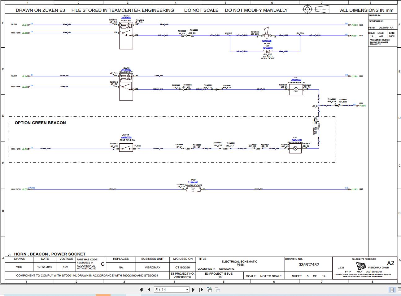 JCB Roller CT260 T4F STV PUN 2018 2025 Electrical and Hydraulic Diagram (2)