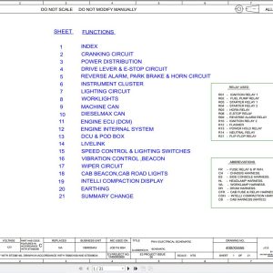 JCB Roller JCB116 CEV Stage IV PUN 2018 Electrical Diagram (1)
