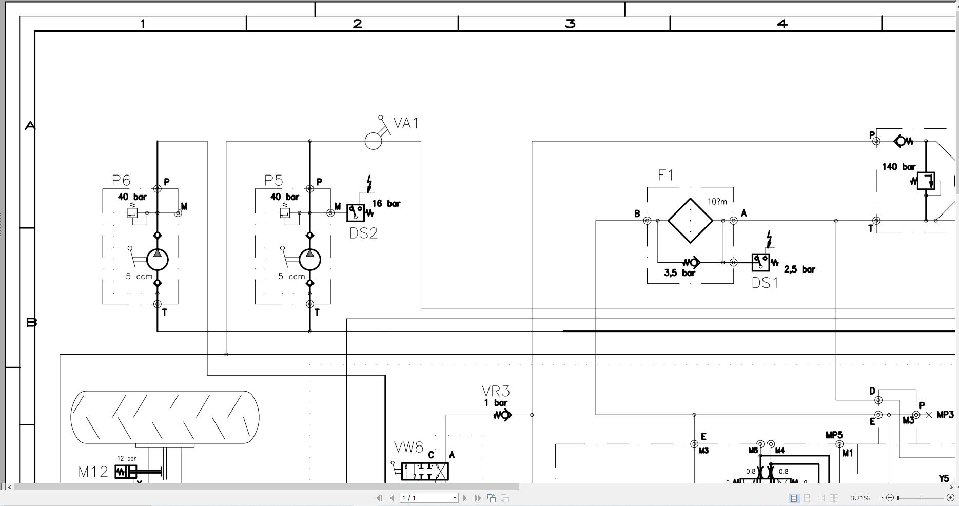 JCB Roller VM166 T3 GAT 2013 2014 Electrical and Hydraulic Diagram (2)