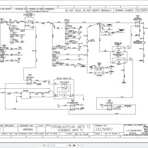 JCB Roller VM75 T3 GAT 2010 2015 Electrical and Hydraulic Diagram (1)