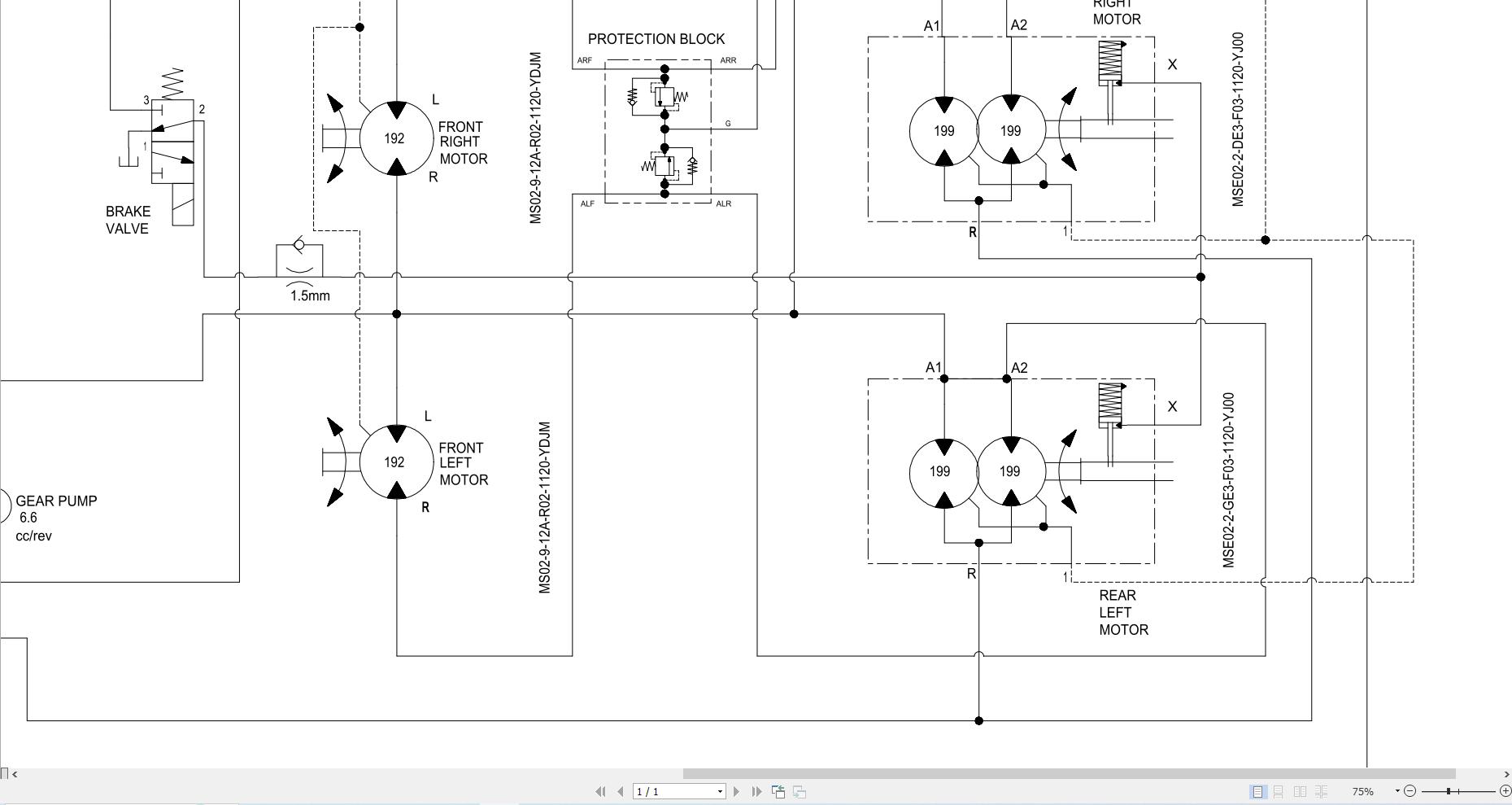 JCB Site Dumper 1T 1 HIGH TIP T3 JCB 2018 2019 Electrical and Hydraulic Diagram (2)