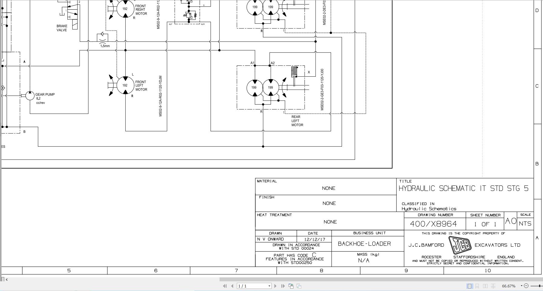 JCB Site Dumper 1T 2 HIGH TIP STV JCB 2019 2025 Electrical and Hydraulic Diagram (3)