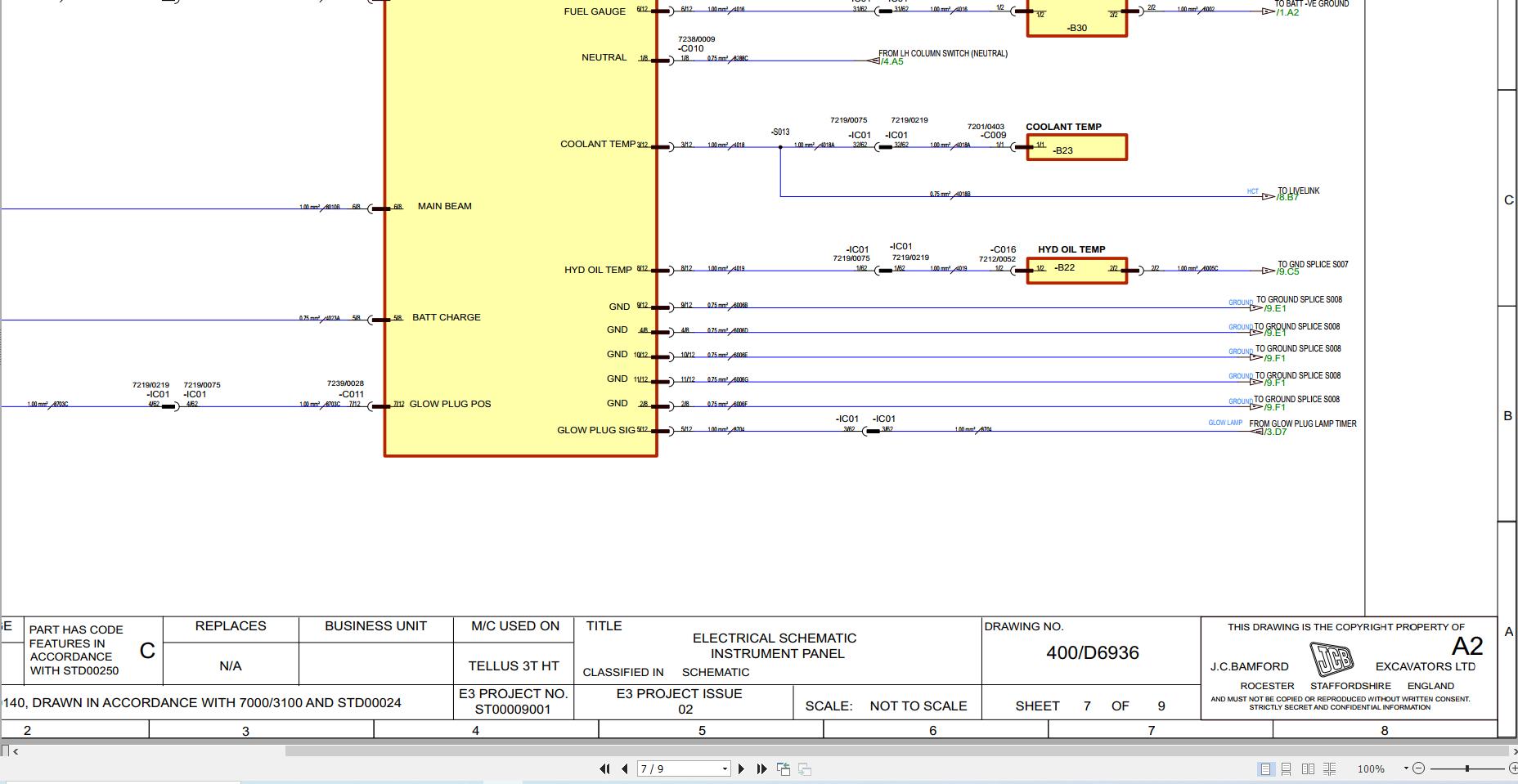 JCB Site Dumper 3.5TSTH T3 SLB 2016 Electrical Diagram (2)