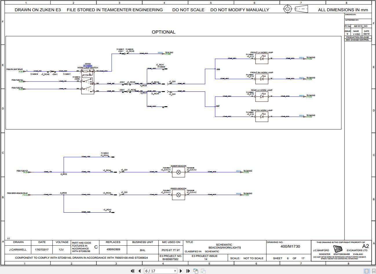 JCB Site Dumper 6T 1 FRONT TIP T4F JCB 2018 2020 Electrical and Hydraulic Diagram (2)
