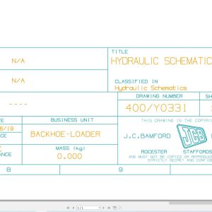 JCB Site Dumper 6T 3 FRONT TIP STV JCB 2022 2025 Hydraulic Diagram (1)
