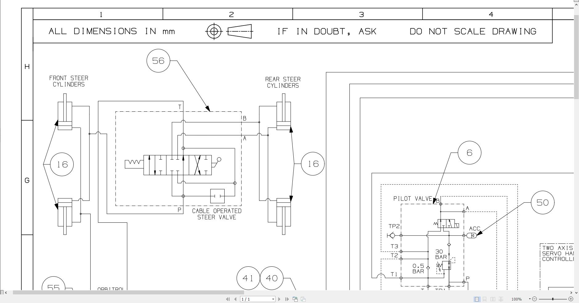 JCB Telehandler 506 36 T4F 2015 Hydraulic Diagram (2)