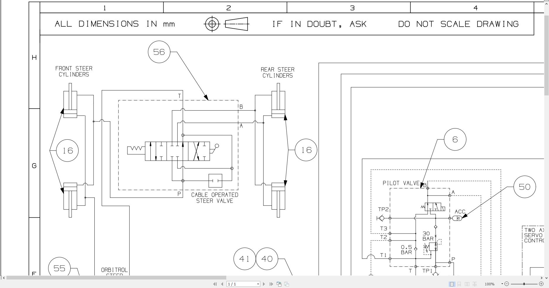 JCB Telehandler 509 23 TC T4F 55kW 2017 2020 Electrical and Hydraulic Diagram (3)