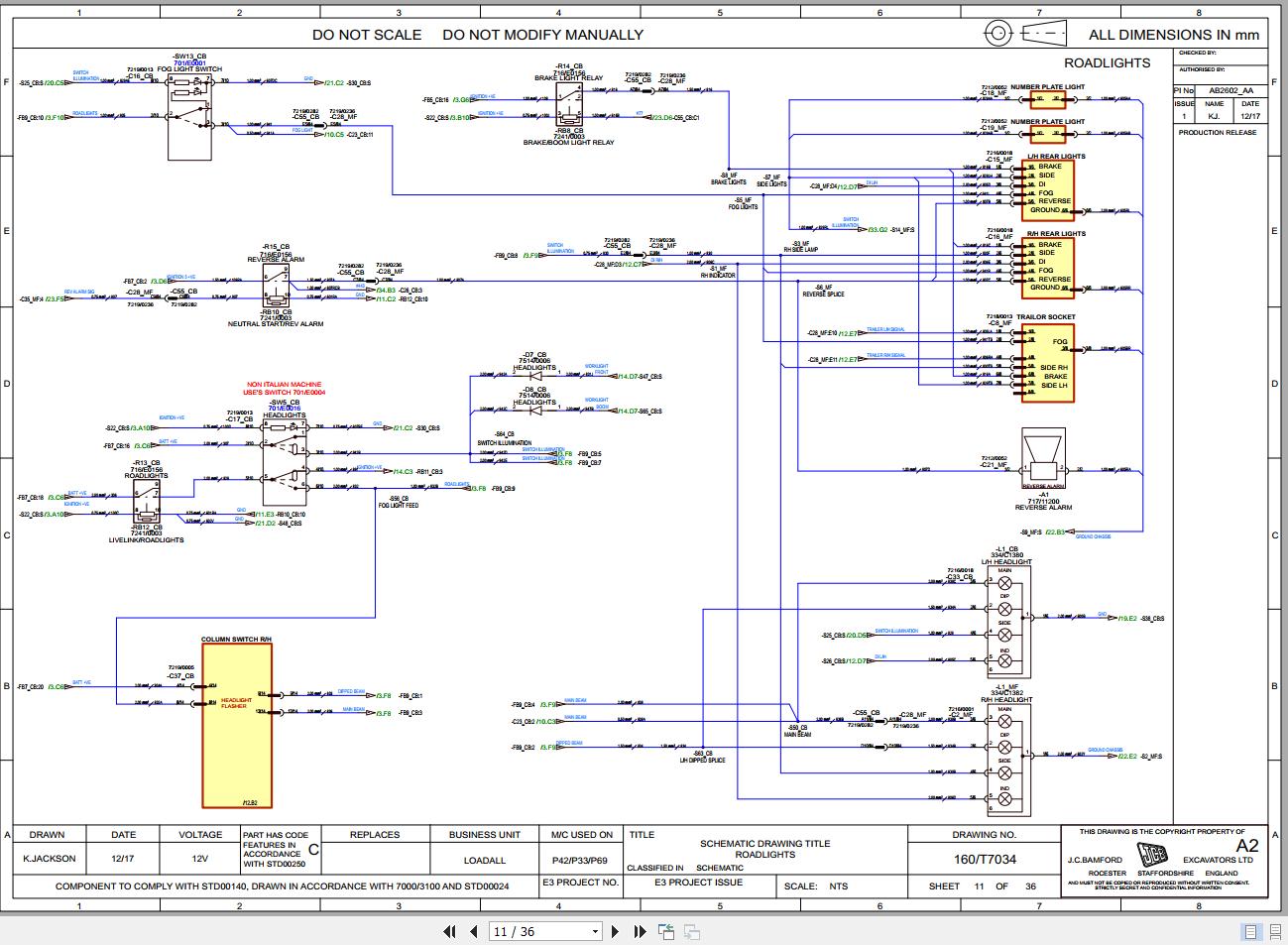 JCB Telehandler 512 26 TC T4F 2018 2021 Electrical and Hydraulic Diagram (2)