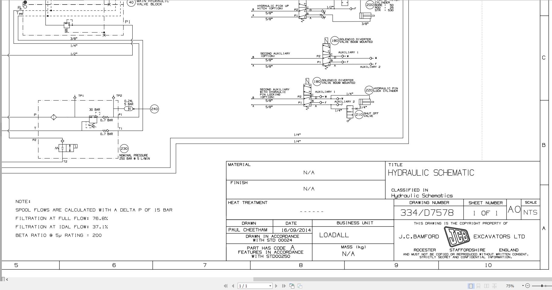 JCB Telehandler 512 26 TC T4F 2018 2021 Electrical and Hydraulic Diagram (3)
