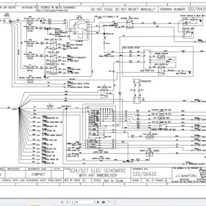 JCB Telehandler 524 50 T2 JCB 2007 2008 Electrical and Hydraulic Diagram (1)