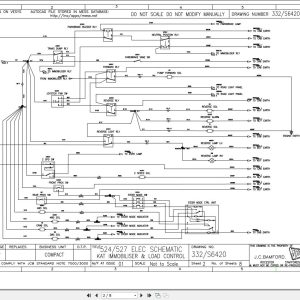 JCB Telehandler 524 50 T2 Perkins 2004 2007 Electrical and Hydraulic Diagram (1)