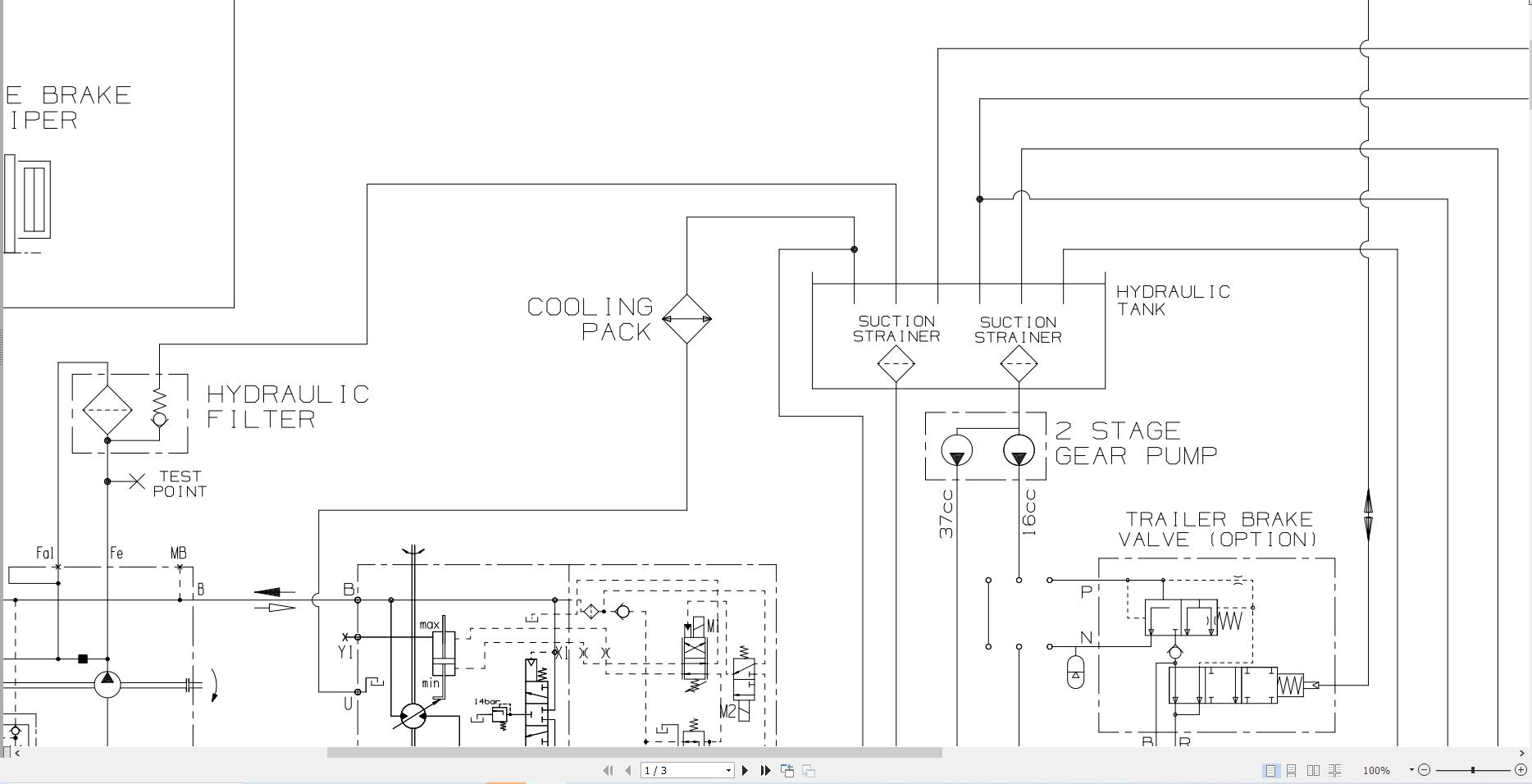 JCB Telehandler 524 50 T3 2008 2015 Electrical and Hydraulic Diagram (2)