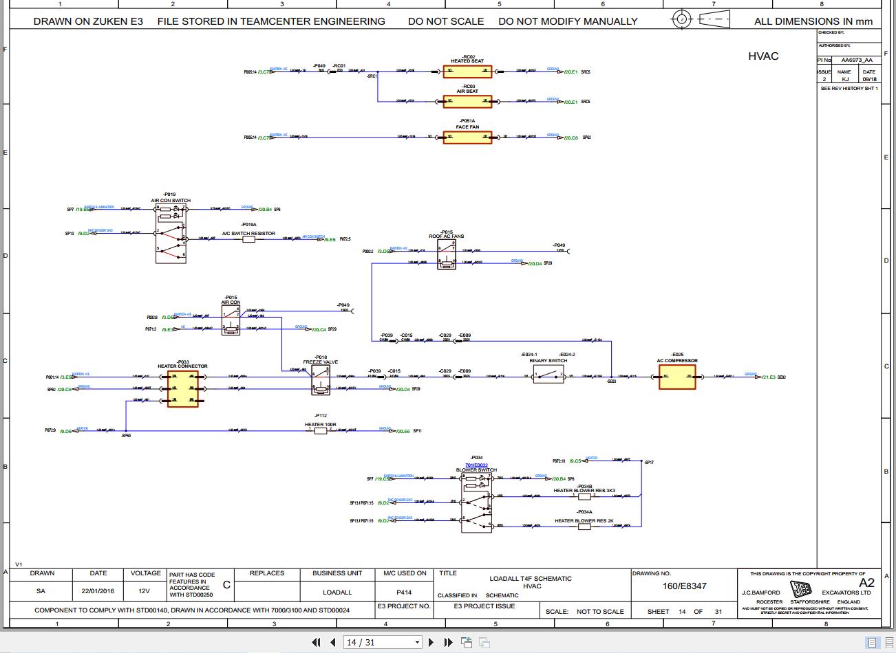 JCB Telehandler 527 58 LC T4F 2016 2022 Electrical and Hydraulic Diagram (2)