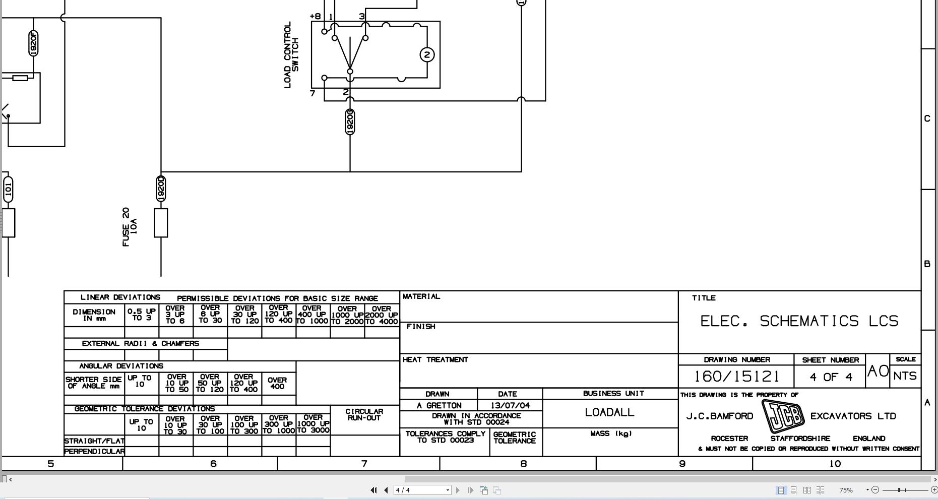 JCB Telehandler 528 70 T2 JCB 2005 2008 Electrical Diagram (1)