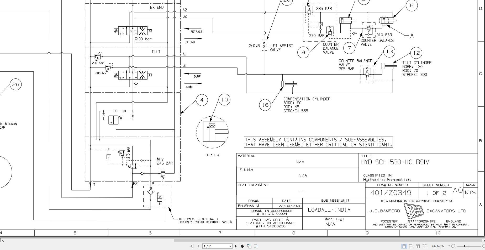 JCB Telehandler 530 110 CEV Stage IV RAJ 2019 2024 Electrical and Hydraulic Diagram (3)