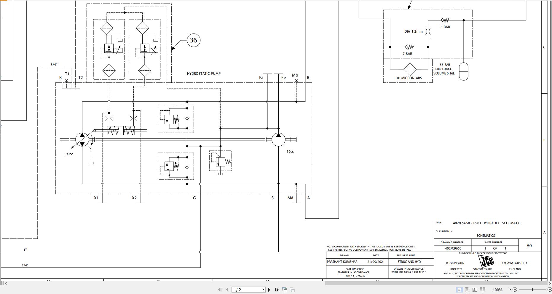 JCB Telehandler 530 60 STV 2021 2025 Electrical and Hydraulic Diagram (3)