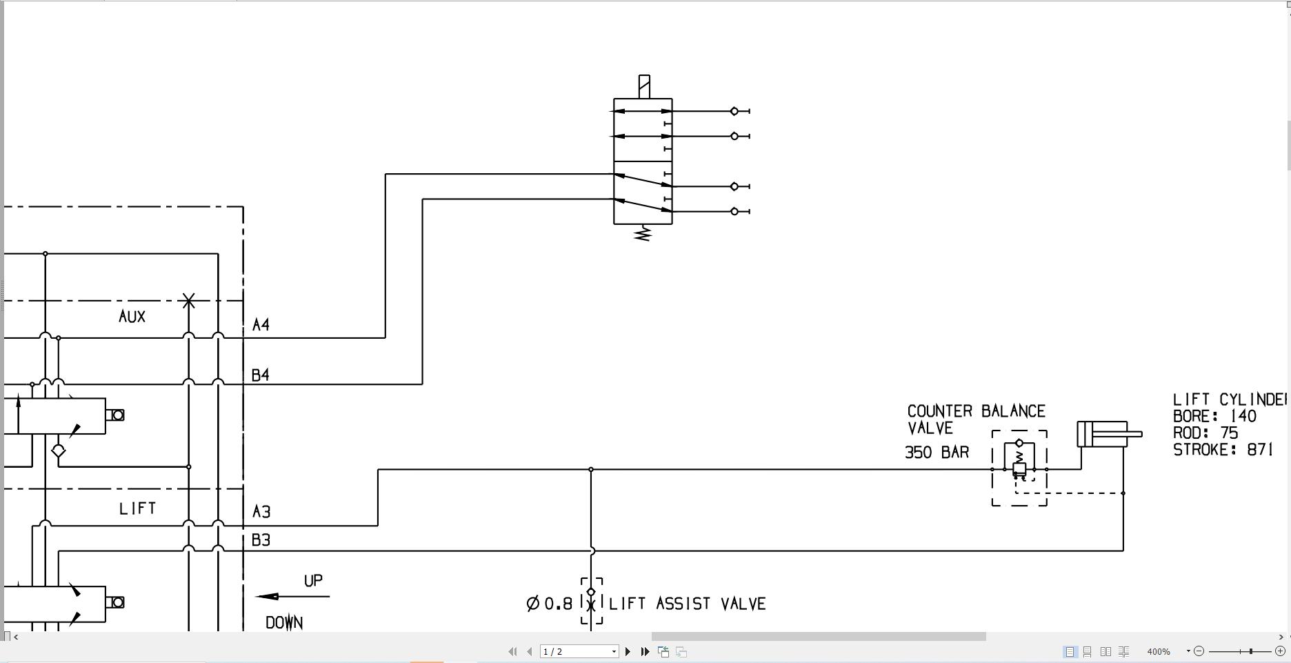 JCB Telehandler 530 70 BSIII 37kW RAJ 2019 Electrical and Hydraulic Diagram (2)