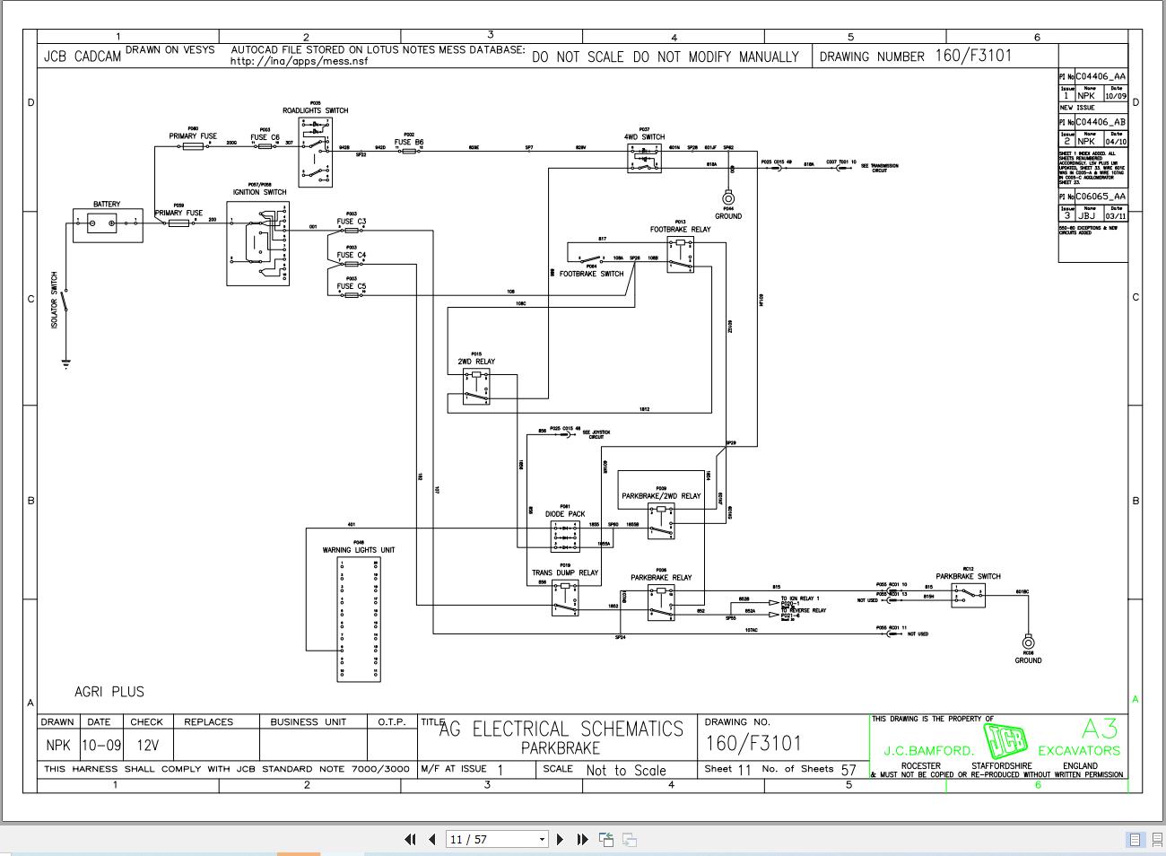 JCB Telehandler 531 70 T3 2007 2025 Electrical and Hydraulic Diagram (2)
