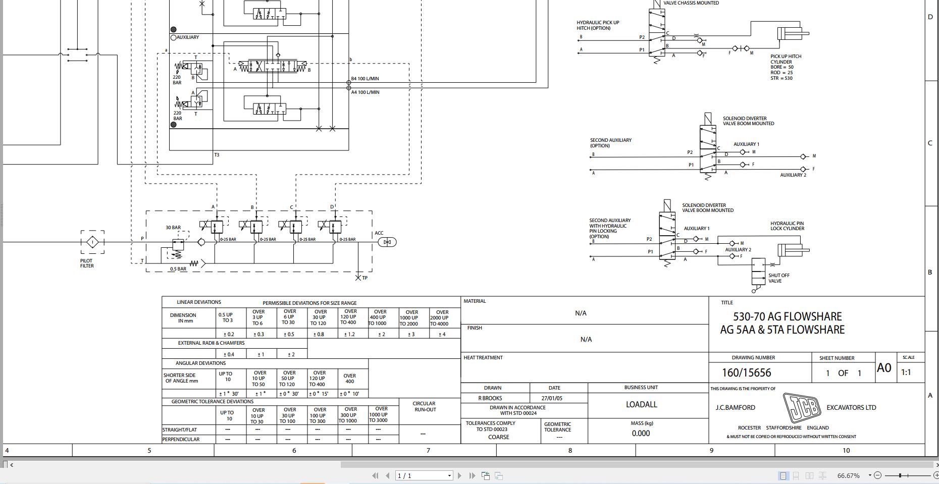JCB Telehandler 531 70 T3 2007 2025 Electrical and Hydraulic Diagram (3)