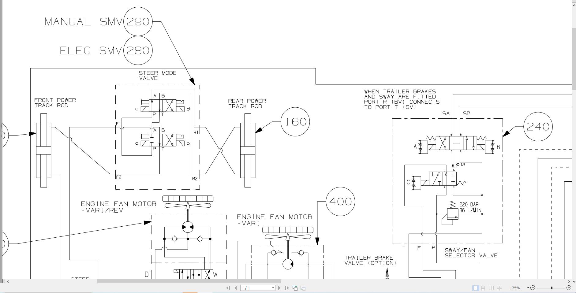 JCB Telehandler 531 70 T4F 2015 2021 Electrical and Hydraulic Diagram (3)