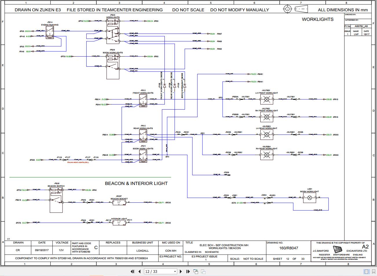 JCB Telehandler 531 70 T4F 3L 2017 2020 Electrical and Hydraulic Diagram (2)