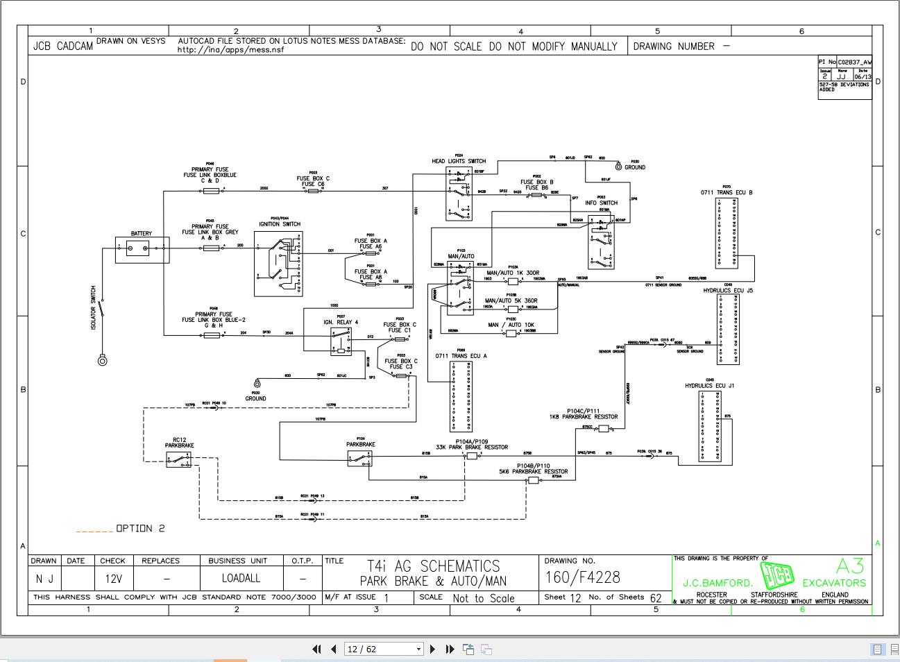 JCB Telehandler 531 70 T4i 2013 2016 Electrical and Hydraulic Diagram (2)