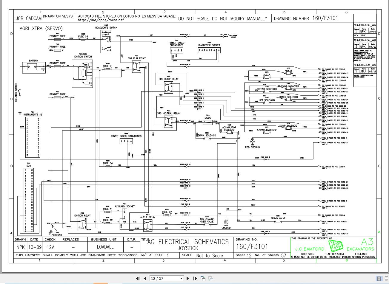 JCB Telehandler 531T70 T3 2007 2022 Electrical and Hydraulic Diagram (2)