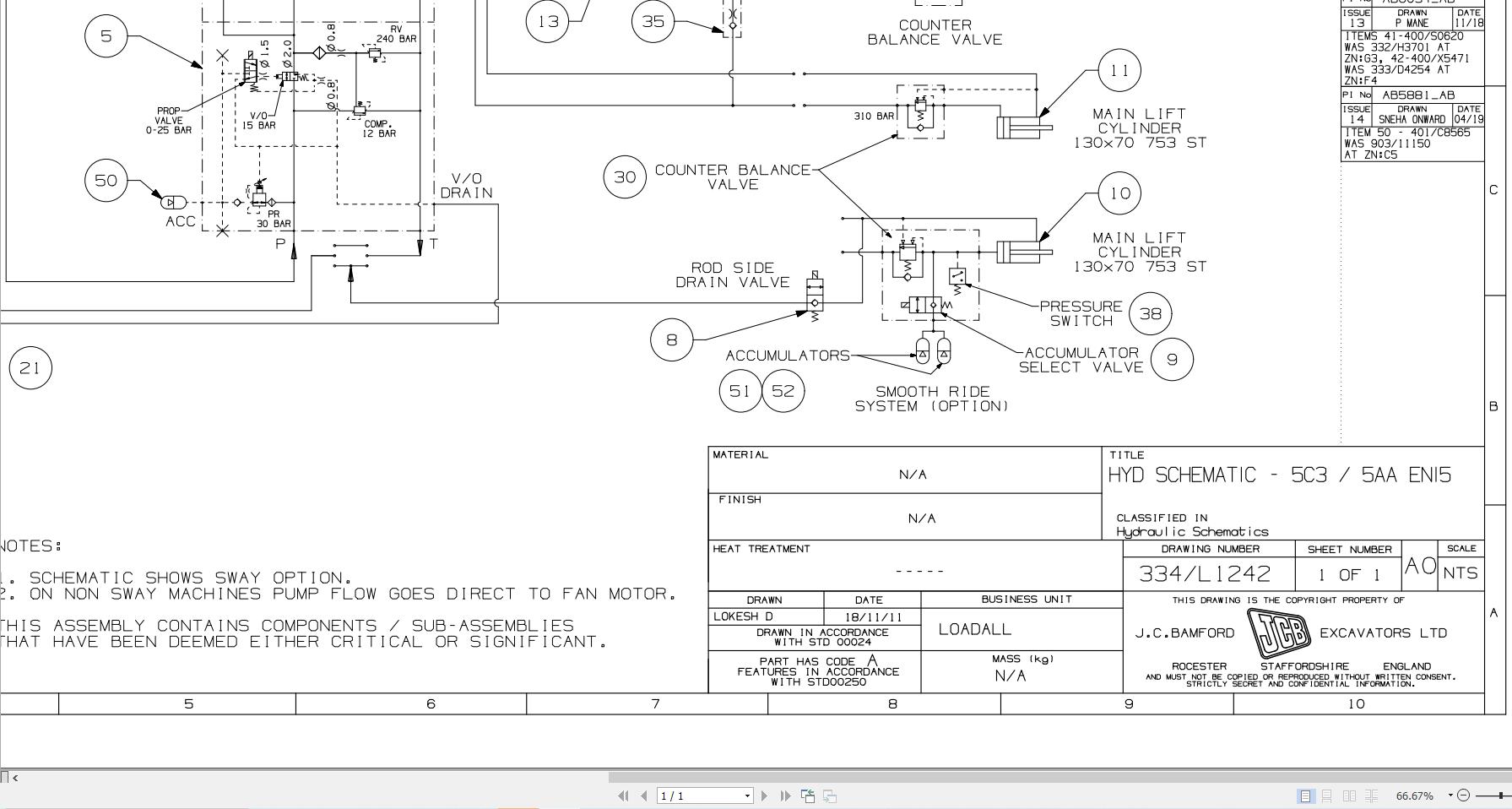 JCB Telehandler 531T70 T4i 2012 2020 Electrical and Hydraulic Diagram (3)