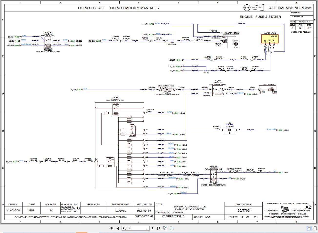 JCB Telehandler 531X70 T4F 55kW 2018 2019 Electrical and Hydraulic Diagram (2)