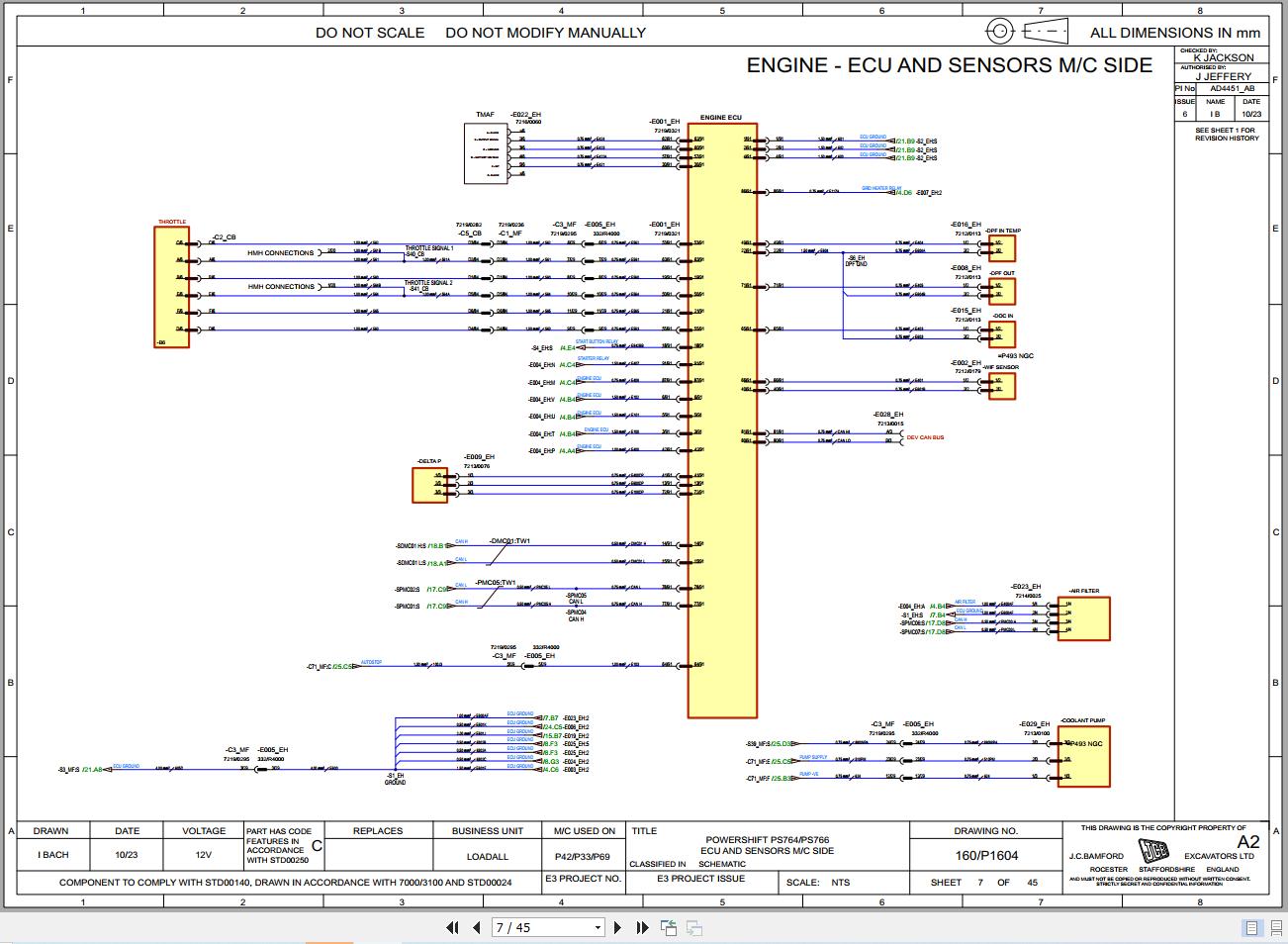 JCB Telehandler 532 70 STV 4.8L 2021 2025 Electrical and Hydraulic Diagram (2)