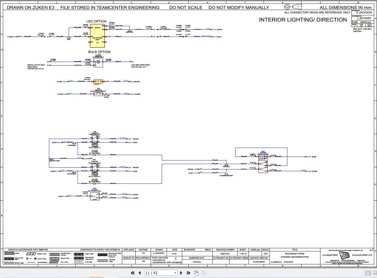 JCB Telehandler 532 70 T4F 2021 2025 Electrical and Hydraulic Diagram (2)