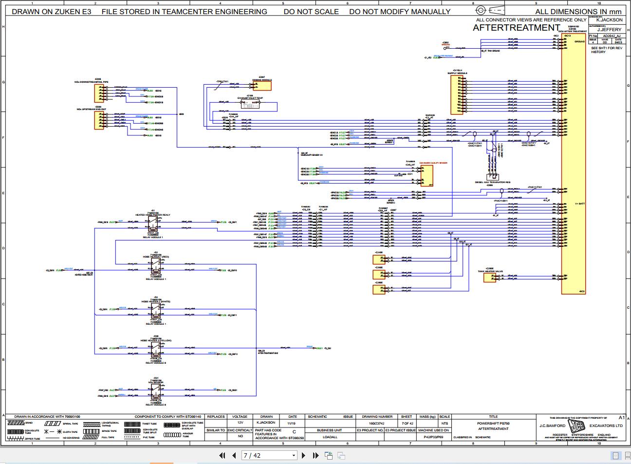 JCB Telehandler 532 70 T4F 55kW 2019 Electrical Diagram (2)