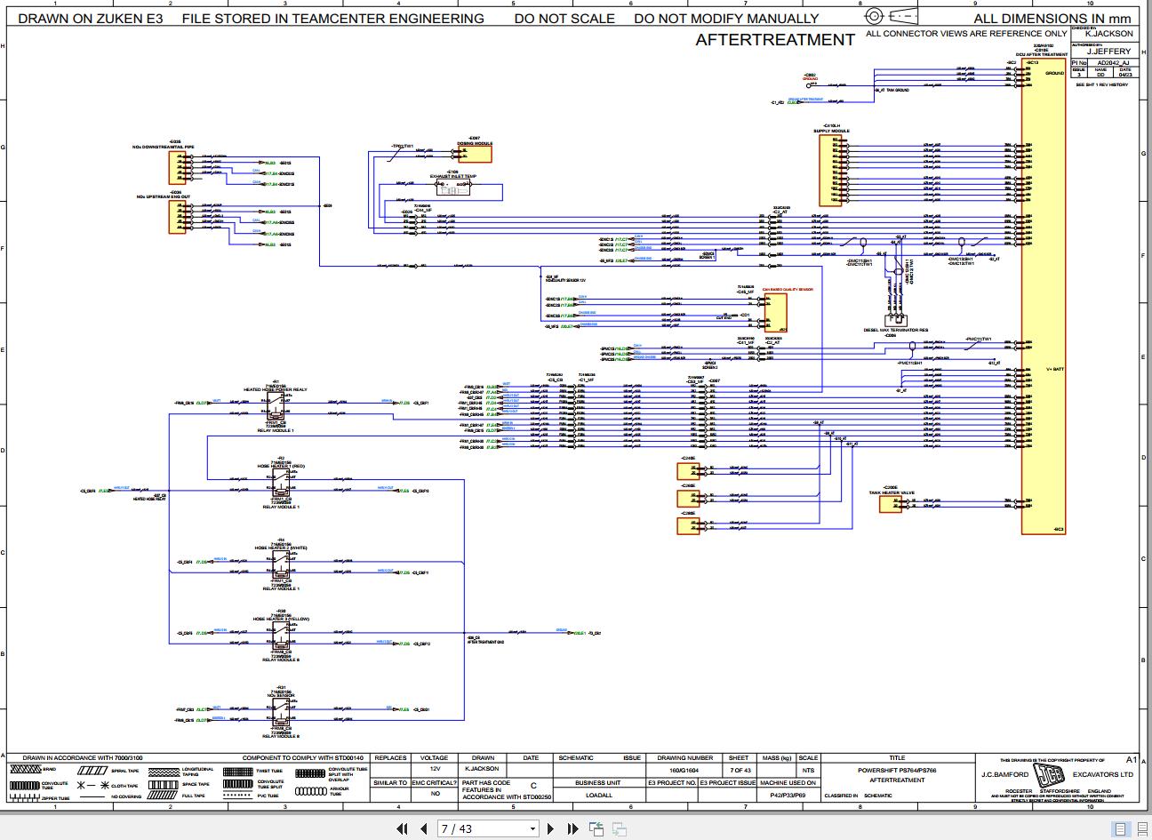 JCB Telehandler 532 70 UN3 GB3 2019 2025 Electrical and Hydraulic Diagram (2)