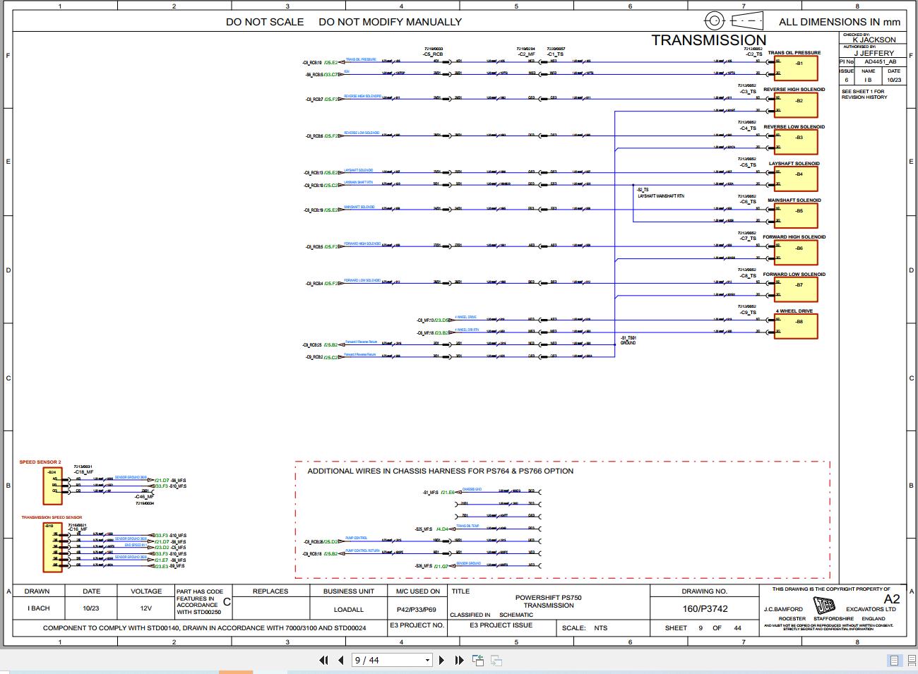 JCB Telehandler 532X60 STV 4.8L 2021 2025 Electrical and Hydraulic Diagram (2)