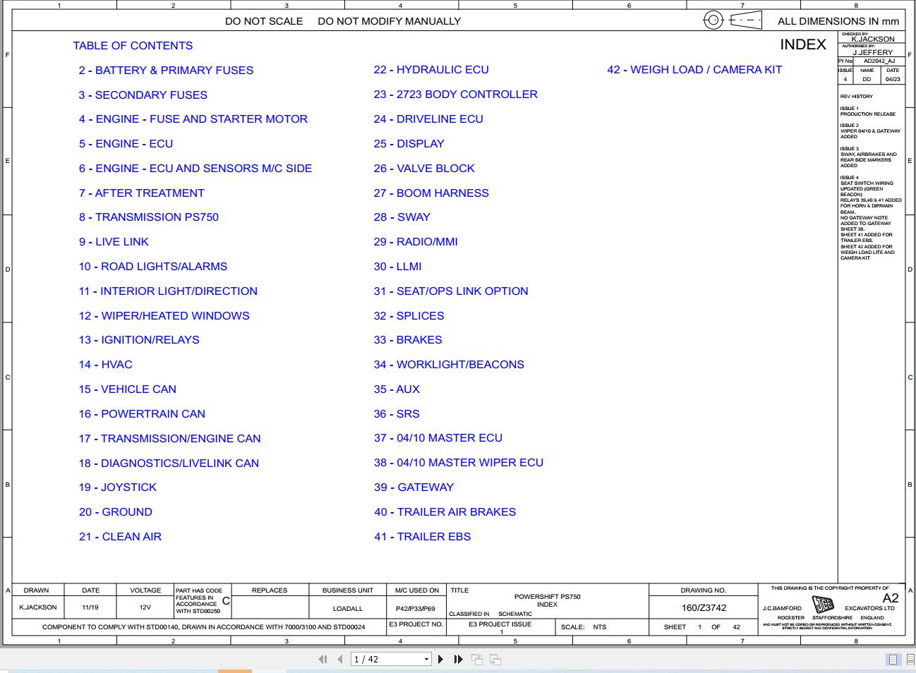 JCB Telehandler 532X70 T4F 55kW 2019 Electrical and Hydraulic Diagram (1)