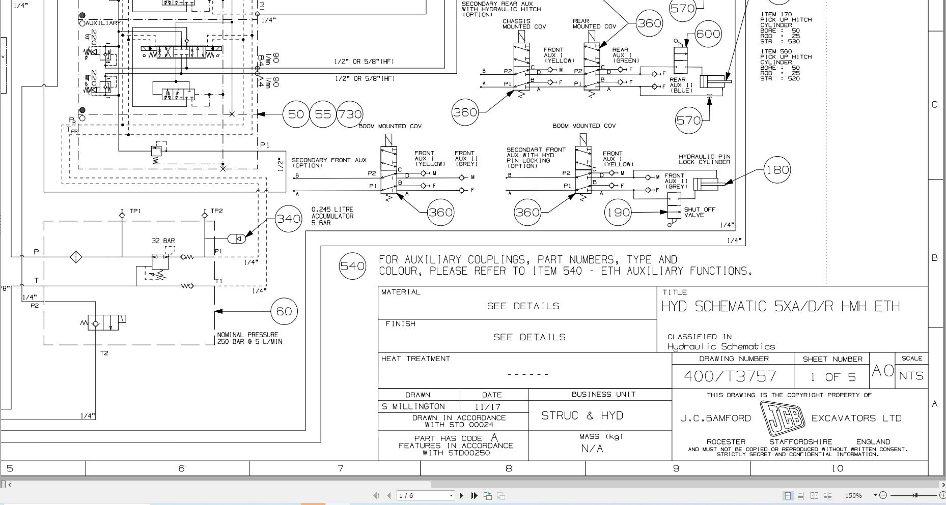 JCB Telehandler 532X70 T4F 55kW 2019 Electrical and Hydraulic Diagram (3)