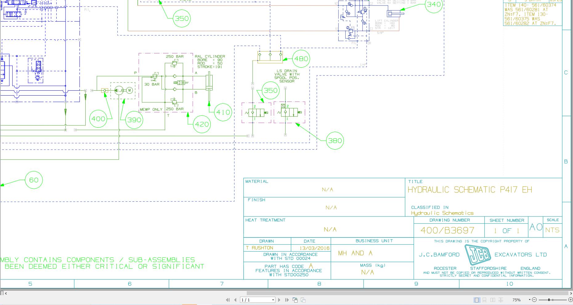 JCB Telehandler 533 105 STV 3L 2019 2025 Electrical and Hydraulic Diagram (3)