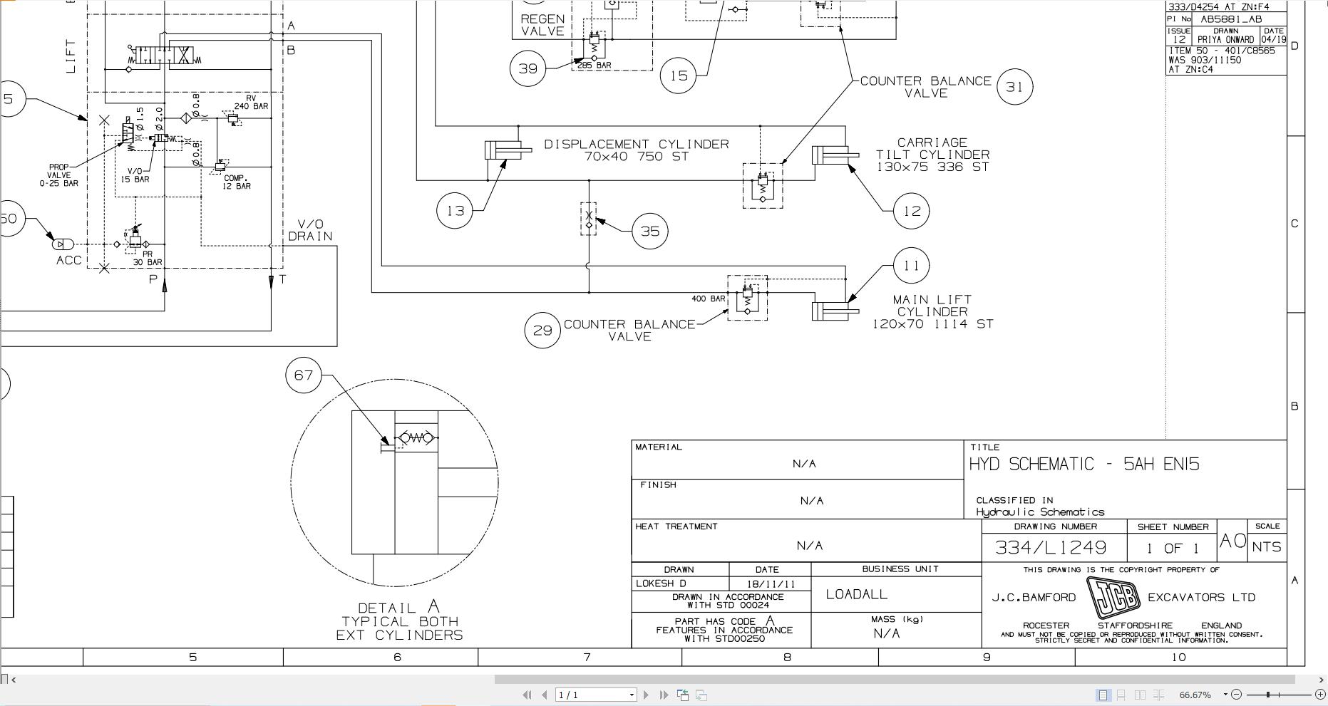 JCB Telehandler 533 105 STV 4.8L 2020 2025 Electrical and Hydraulic Diagram (3)