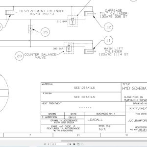 JCB Telehandler 533 105 T2 JCB 2005 2025 Electrical and Hydraulic Diagram (1)